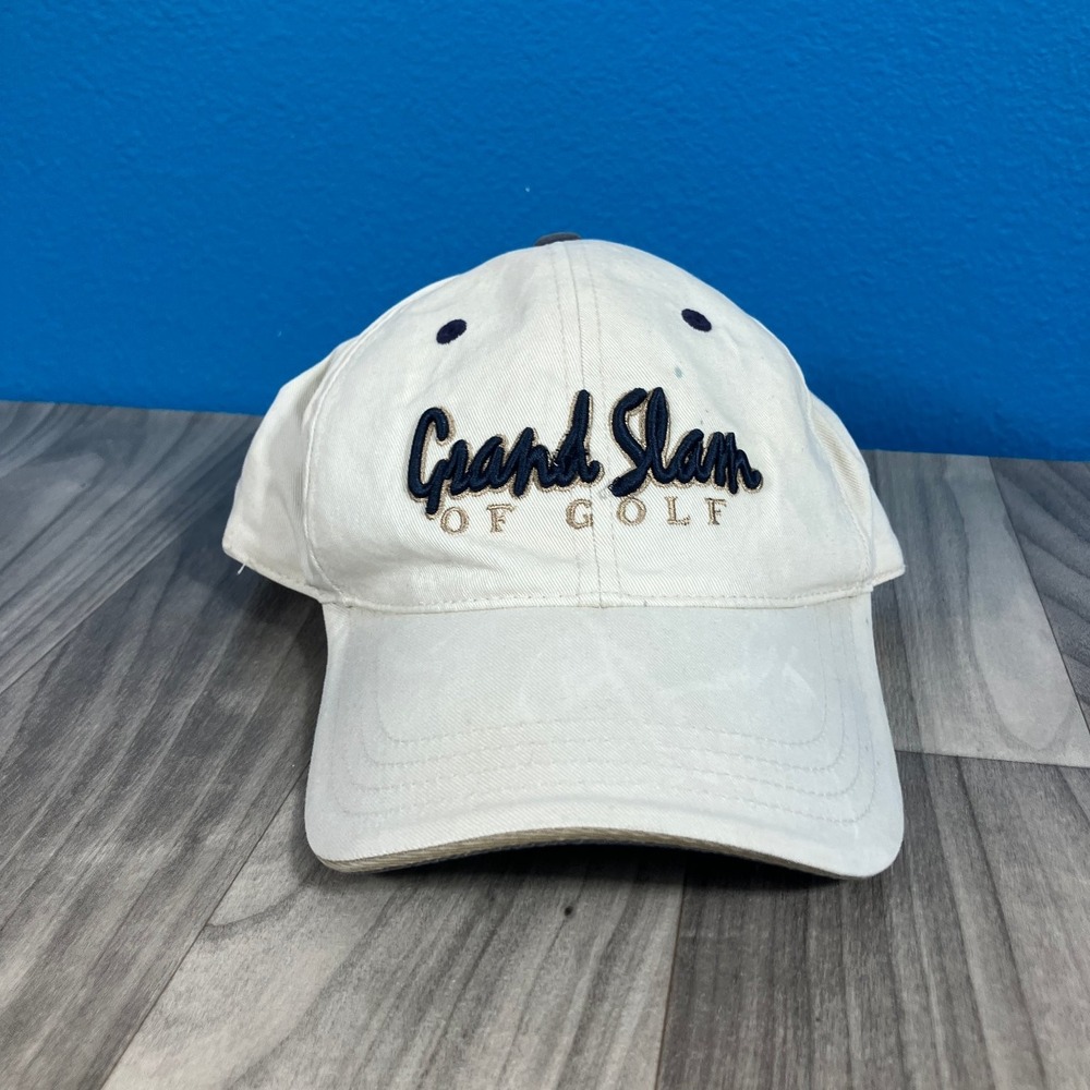 Imperial Grand Slam Of Golf Hat Men's Adjustable White‎ Navy 10th Anniversary